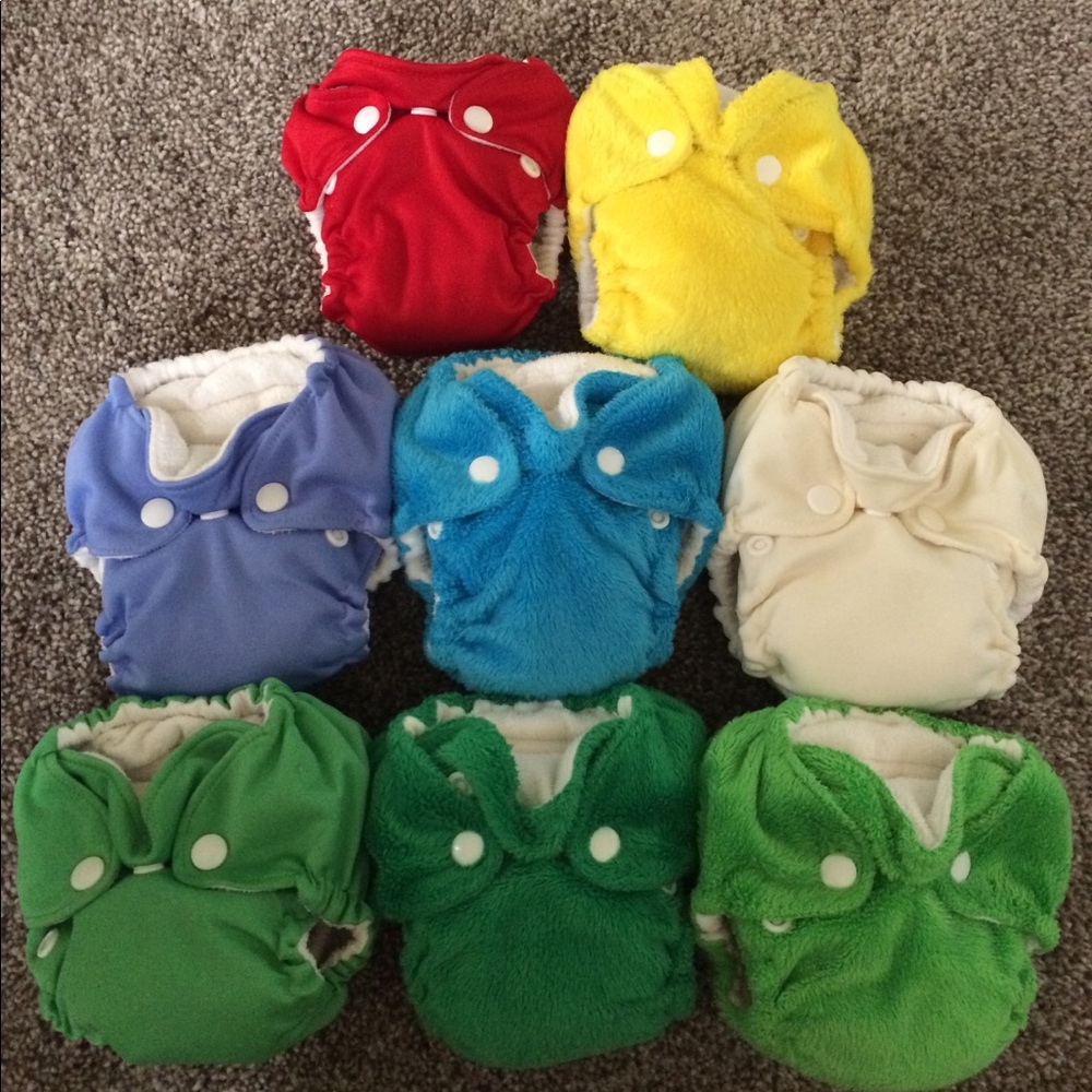 8 Newborn Cloth Diapers!